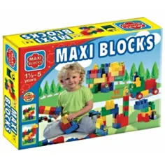 Maxi Blocks grandes bloques de construcción en caja de 56 piezas - D-Toys