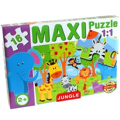 Maxi puzzle Animales de la selva - D-Toys