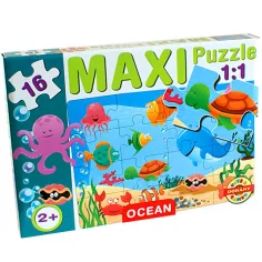 Maxi puzzle de animales marinos - D-Toys