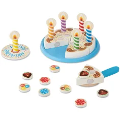 imagen de Melissa&Doug: Juego de pastel de cumpleaños de madera - Spin Master 2