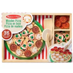 Melissa&Doug: Juego de pizza de madera - Spin Master