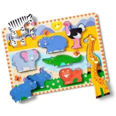 Melissa&Doug: Rompecabezas de animales - Safari - Spin Master