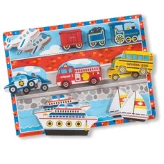 Melissa&Doug: Rompecabezas de vehículos - Spin Master