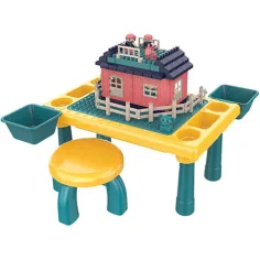 imagen de Mesa de juego con elementos de construcción de 76 piezas 2