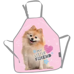 Mi Pequeño Amigo Dulce Pomerania delantal de pintor