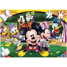 imagen de Mickey Mouse 2 en 1 rompecabezas y libro para colorear de 48 piezas 35x25cm - Lisciani 2