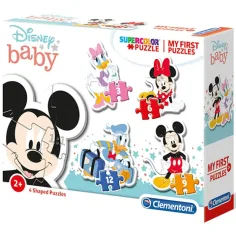Mickey Mouse 4 en 1 Supercolor rompecabezas de formas - Clementoni