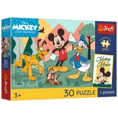 imagen de Mickey Mouse y sus amigos rompecabezas premium de 30 piezas - Trefl 1