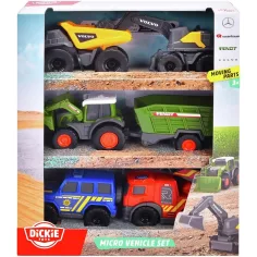 Micro City set de 5 coches pequeños abatibles - Dickie Toys