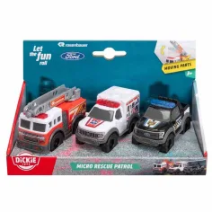 Micro vehículos de rescate en varias versiones 1/64 - Dickie Toys