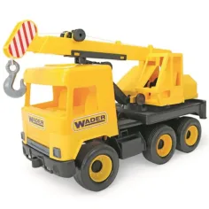 Middle Truck: Camión grúa 43cm amarillo - Wader