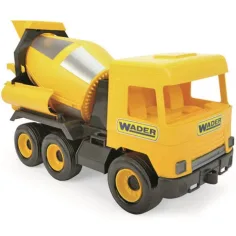Middle Truck: Camión mezclador de cemento 43cm amarillo - Wader