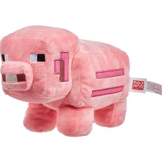Minecraft: Figura de peluche de cerdo - Mattel