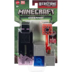 imagen de Minecraft: Figura de personaje Enderman con accesorios - Mattel 1