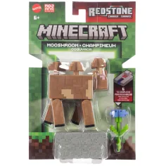 Minecraft: Figura Mooshroom con accesorios - Mattel