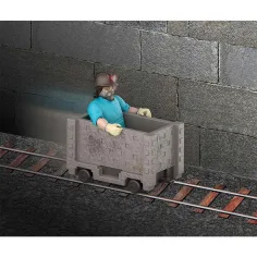 imagen de Minecraft La Película - Steve y el set de juego del carrito de mina - Mattel 6