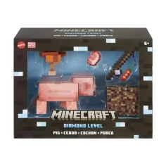 Minecraft: Nivel de Diamante - Figura de Cerdo - Mattel
