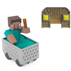 imagen de Minecraft RC coche de minería con figura de Steve – Mattel 2