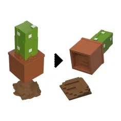 imagen de Minecraft Reveal minifigura en almacenamiento - Cactus - Mattel 3