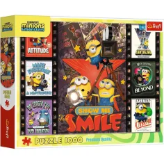 Minions 3 cubos de película puzzle de 1000 piezas - Trefl