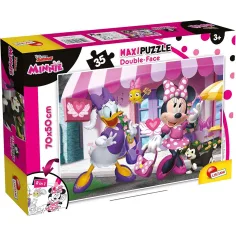 Minnie Mouse 2 en 1 35 piezas maxi puzzle y colorear 70x50cm - Lisciani