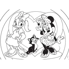 imagen de Minnie Mouse 2 en 1 puzzle y colorear 108 piezas 70x50cm - Lisciani 2