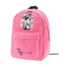 imagen de Mochila acolchada rosa con diseño de Taylor Swift, mochila 39x17x44cm 2