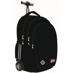 Mochila con ruedas St.Right Black TB-01 44x32x20cm