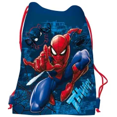 Mochila de deporte azul de Spider-Man, bolsa de deporte 33x44cm