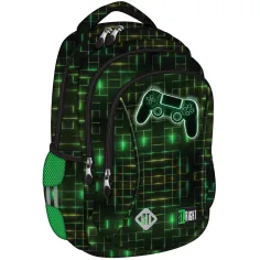 Mochila escolar con diseño de controlador gamer St.Right Neon, mochila BP26 39x27x17cm