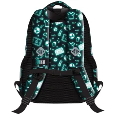 imagen de Mochila escolar de fútbol St.Right Neon BP26 39x27x17cm 2