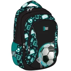 Mochila escolar de fútbol St.Right Neon BP26 39x27x17cm