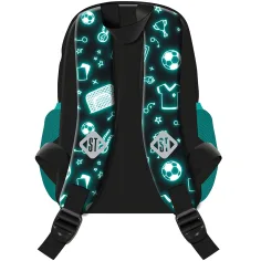 imagen de Mochila escolar de fútbol St.Right Neon BP70 32x22x11,5cm 2