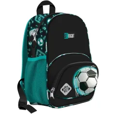 Mochila escolar de fútbol St.Right Neon BP70 32x22x11,5cm
