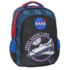 Mochila escolar de tres compartimentos NASA Space Expeditions, mochila 33x18x43cm
