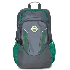 Mochila escolar grande gris con escudo de Fradi