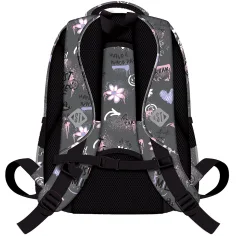 imagen de Mochila escolar gris con la inscripción St.Right Good Vibes, mochila BP58 40x28x18cm 2