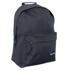 Mochila escolar Mood Sigma negra 40x30x15cm