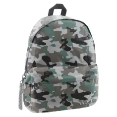 Mochila escolar Must Reflective Army con estampado de camuflaje reflectante 42x32x17cm