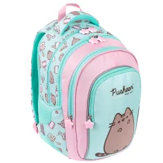 Mochila escolar Pusheen Mint con diseño de gato, 40cm