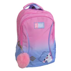 Mochila escolar St.Right Blue Hamster, mochila BP26 39x27x17 cm