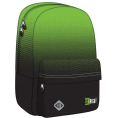 Mochila escolar St.Right Green Gradien, mochila BP33 40x31x17 cm