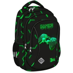 Mochila escolar St.Right Green Level, mochila BP26 39x27x17cm
