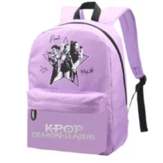 Mochila escolar St.Right K-Pop Cazadores de Demonios morada