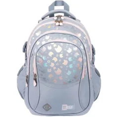 Mochila escolar St.Right Silver Cats, mochila BP01 43x32x21cm