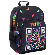 Mochila escolar Tetris redondeada, mochila 33x16x45cm