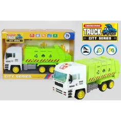Modelo de camión de transporte de residuos reciclados con luz de 37 cm