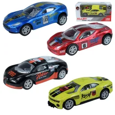 Modelo de coche: Coche de carreras de metal en varias versiones 7cm 1/50 1ud