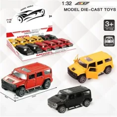 Modelo de coche de metal Hummer a tracción trasera en varias versiones 1/32