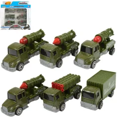Modelo de coche: Set de 6 coches pequeños militares